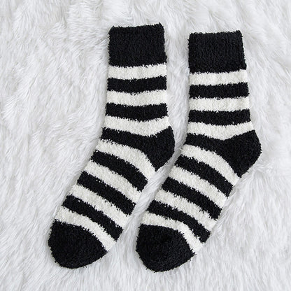 Weiche, breit gestreifte Viertelsocken (5 Paar) - Schwarz - EU39-44 (US6-10) - image 7