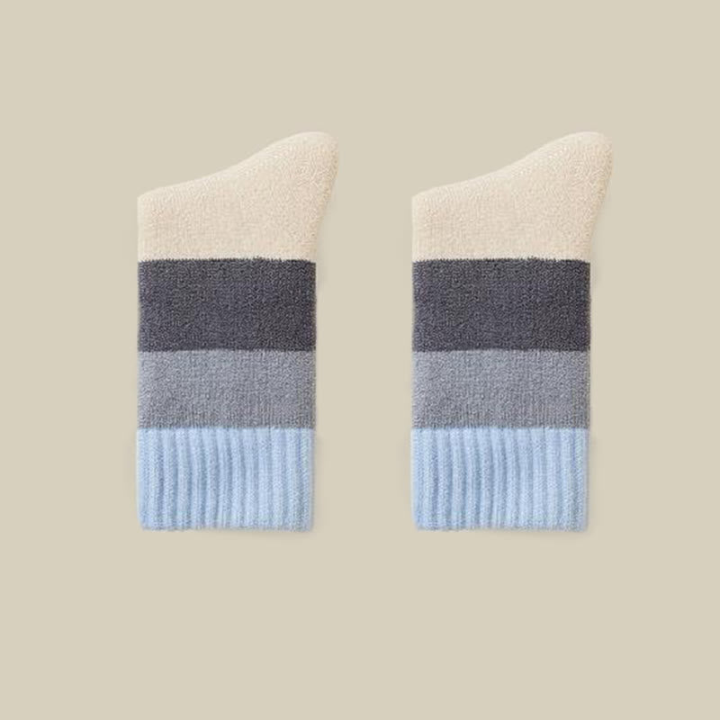Extra dicke Kaschmir-Viertelsocken (4 Paar) - Blau - EU36-40 (US3-7) - image 12