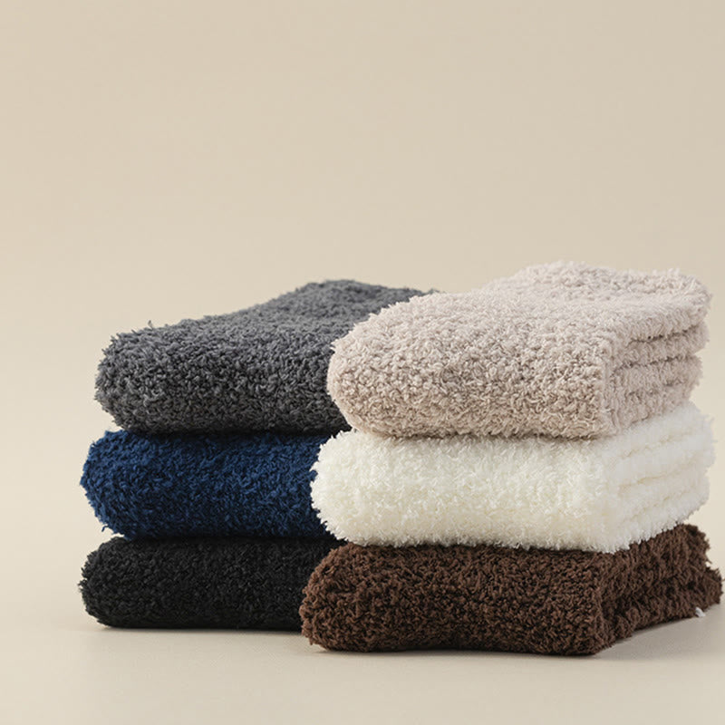 Viertelstrümpfe aus Korallenfleece in Unifarben (6 Paar) - Mehrfarbig - EU39-44 (US6-10) - image 6