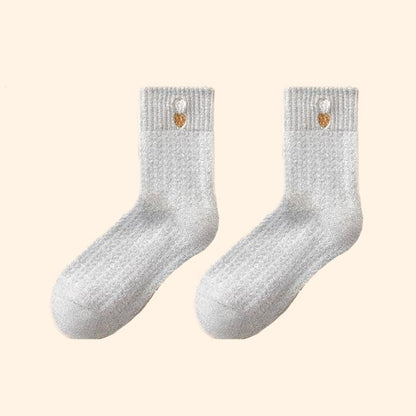 Viertelsocken mit Herzmuster (3 Paar) - Grau - EU36-40 (US3-7) - image 15
