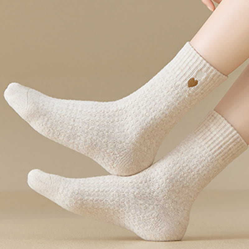 Viertelsocken mit Herzmuster (3 Paar) - image 3