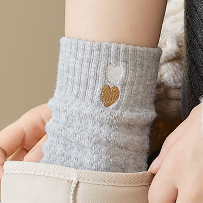 Viertelsocken mit Herzmuster (3 Paar) - image 4