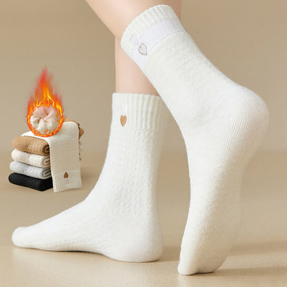 Viertelsocken mit Herzmuster (3 Paar) - image 0