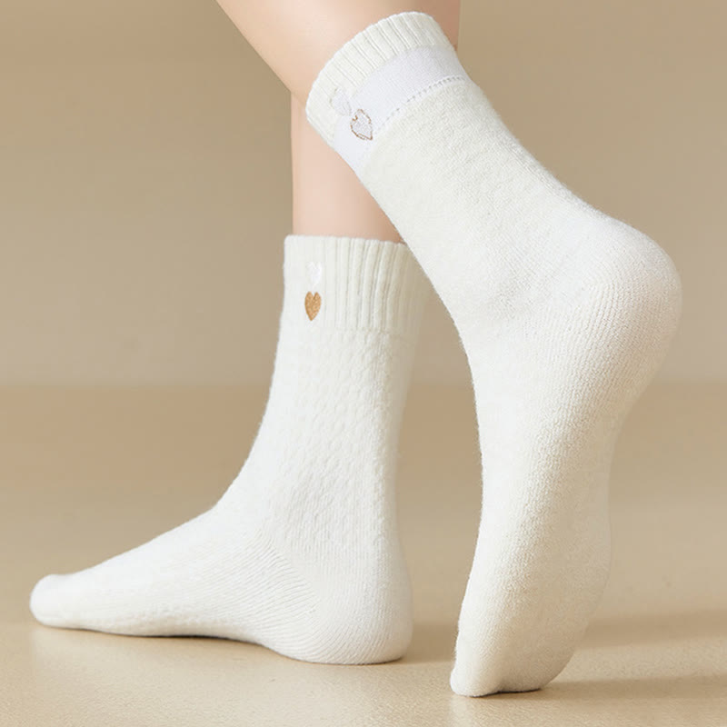 Viertelsocken mit Herzmuster (3 Paar) - image 7