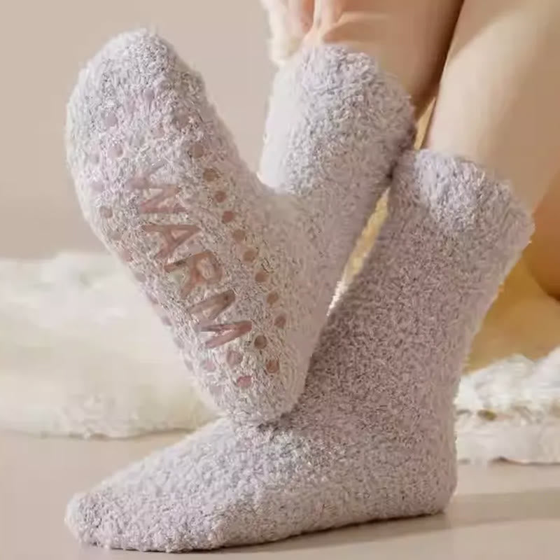 Schlafsocken mit rutschfester Sohle (4 Paar) - image 1