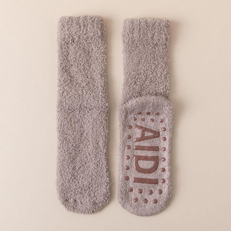 Schlafsocken mit rutschfester Sohle (4 Paar) - Kaffee - EU36-40 (US3-7) - image 20