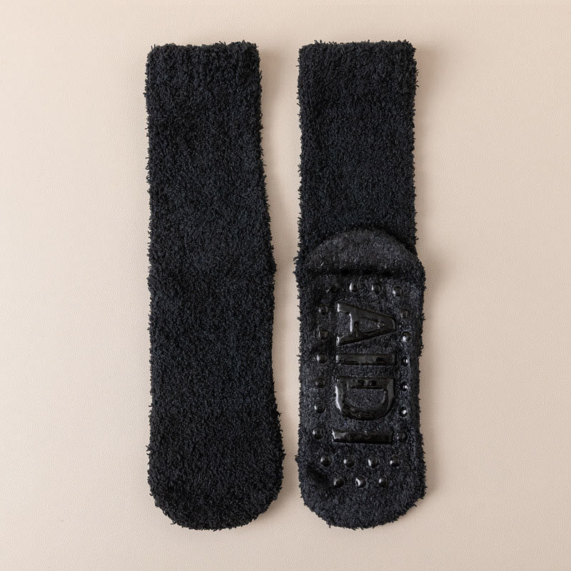 Schlafsocken mit rutschfester Sohle (4 Paar) - Schwarz - EU36-40 (US3-7) - image 13