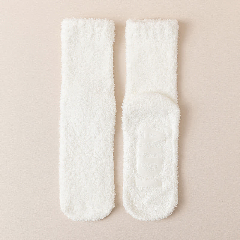 Schlafsocken mit rutschfester Sohle (4 Paar) - Beige - EU36-40 (US3-7) - image 15