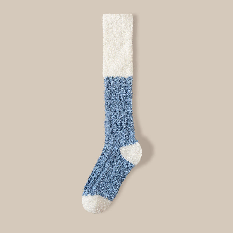 Plüsch-Fleece-Kniestrümpfe (4 Paar) - Blau - EU36-40 (US3-7) - image 22