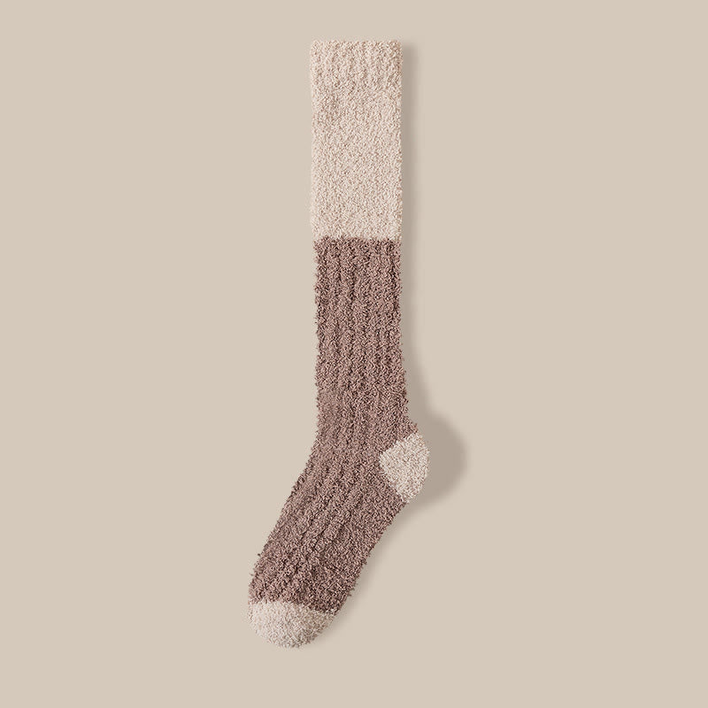 Plüsch-Fleece-Kniestrümpfe (4 Paar) - Braun - EU36-40 (US3-7) - image 16