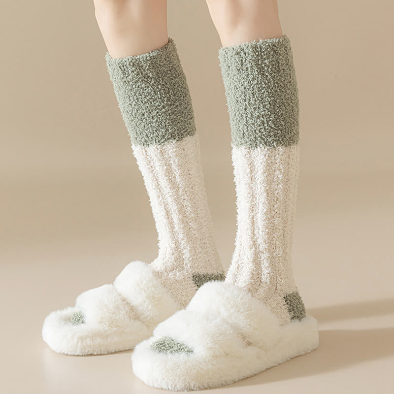 Plüsch-Fleece-Kniestrümpfe (4 Paar) - image 8