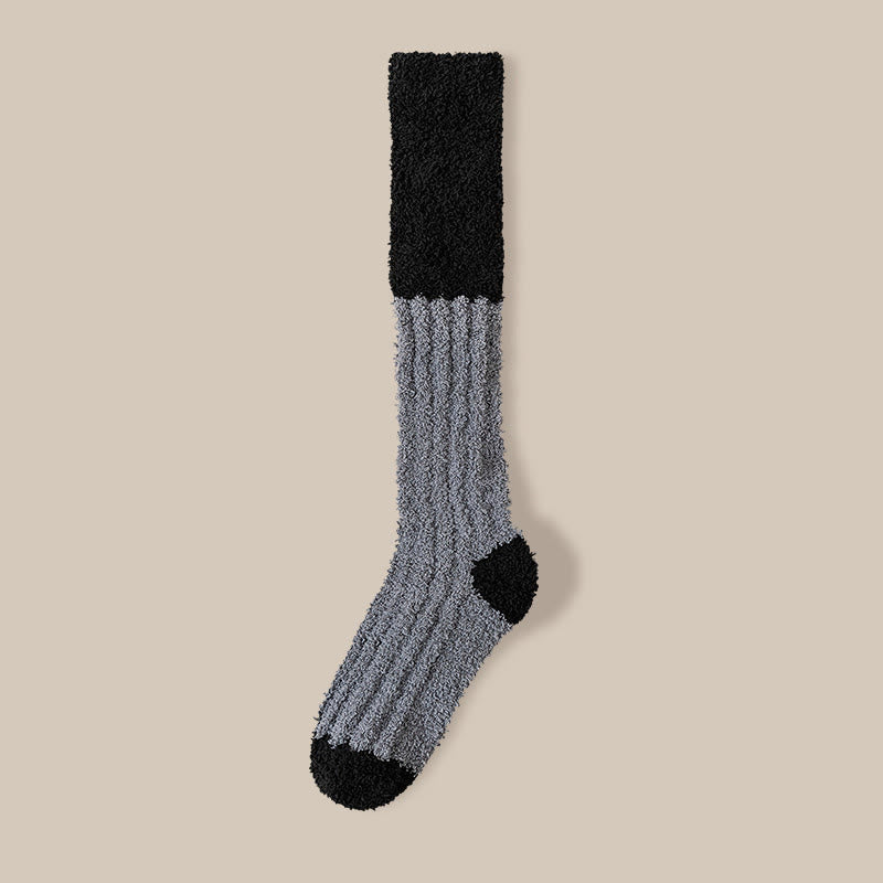 Plüsch-Fleece-Kniestrümpfe (4 Paar) - Dunkelgrau - EU36-40 (US3-7) - image 24