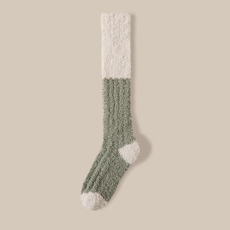 Plüsch-Fleece-Kniestrümpfe (4 Paar) - Grün - EU36-40 (US3-7) - image 21