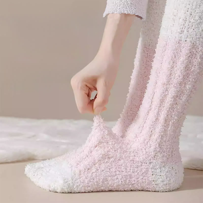 Plüsch-Fleece-Kniestrümpfe (4 Paar) - image 7