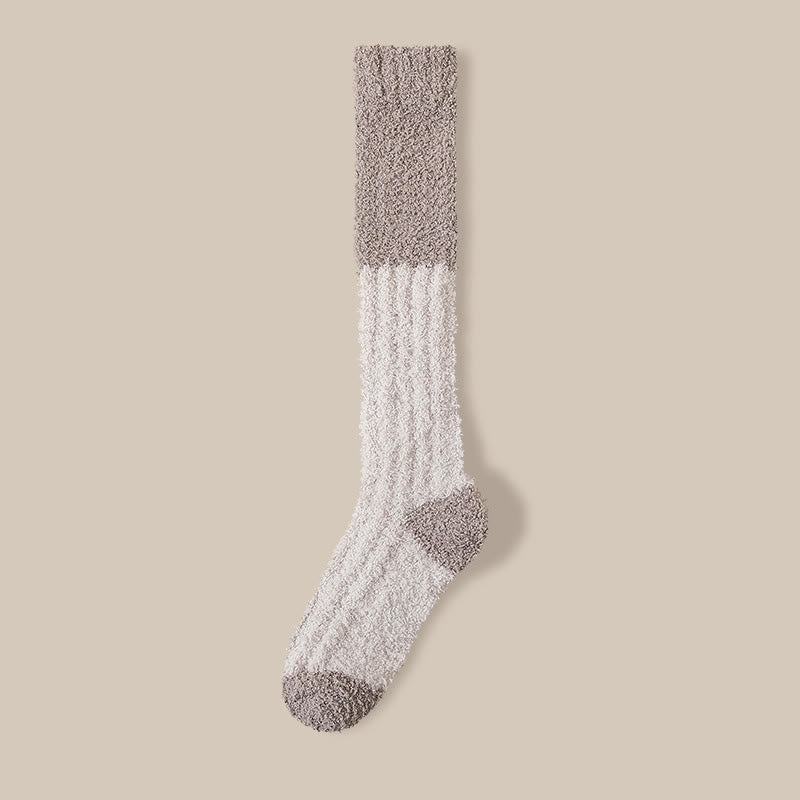Plüsch-Fleece-Kniestrümpfe (4 Paar) - Kamel - EU36-40 (US3-7) - image 20
