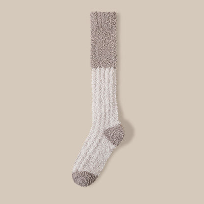 Plüsch-Fleece-Kniestrümpfe (4 Paar) - Kamel - EU36-40 (US3-7) - image 20