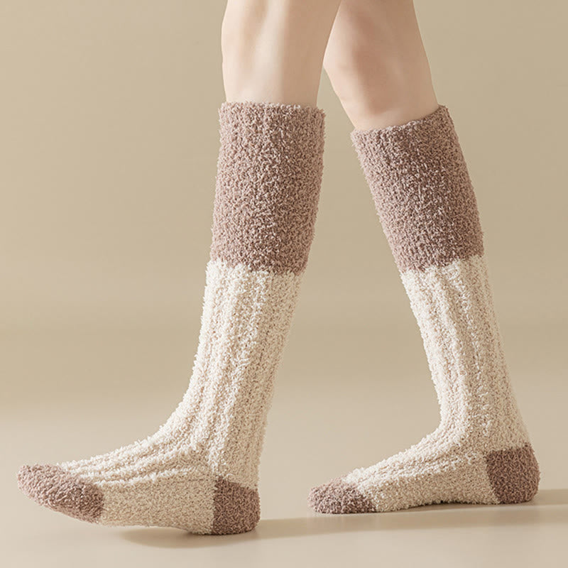 Plüsch-Fleece-Kniestrümpfe (4 Paar) - image 9