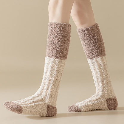 Plüsch-Fleece-Kniestrümpfe (4 Paar) - image 9