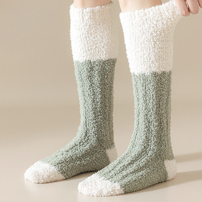 Plüsch-Fleece-Kniestrümpfe (4 Paar) - image 6