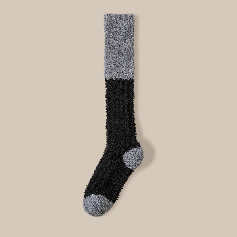 Plüsch-Fleece-Kniestrümpfe (4 Paar) - Schwarz - EU36-40 (US3-7) - image 12