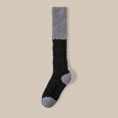 Plüsch-Fleece-Kniestrümpfe (4 Paar) - Schwarz - EU36-40 (US3-7) - image 12