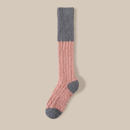 Plüsch-Fleece-Kniestrümpfe (4 Paar) - Rosa - EU36-40 (US3-7) - image 23