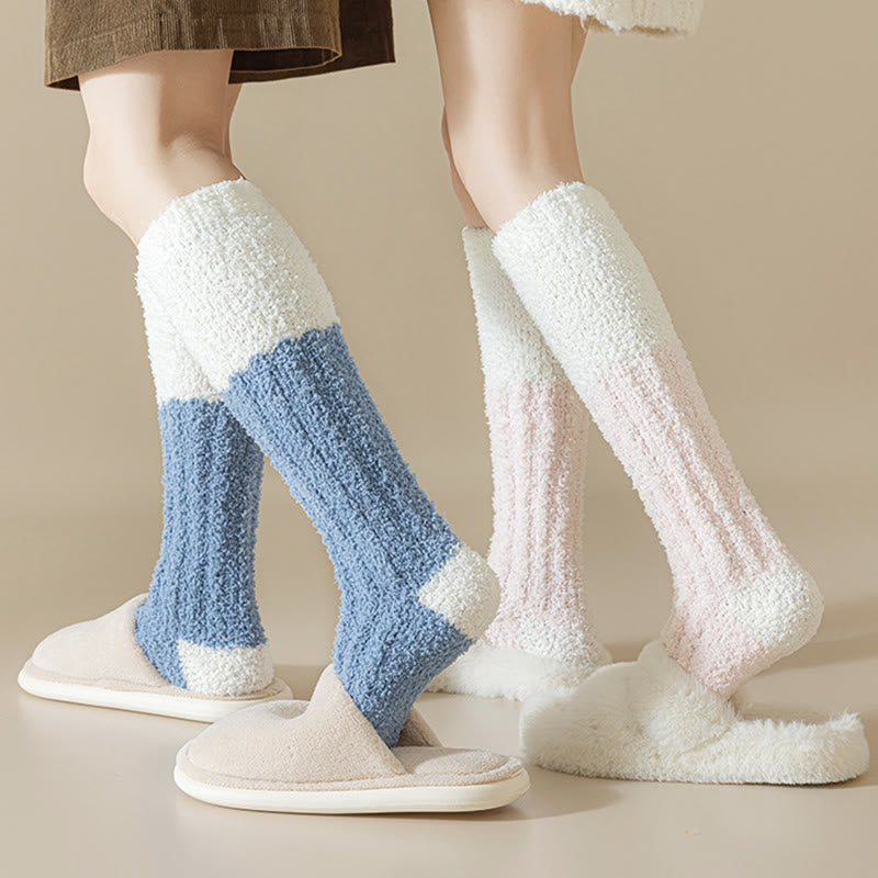 Plüsch-Fleece-Kniestrümpfe (4 Paar) - image 3