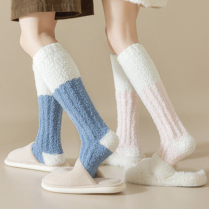 Plüsch-Fleece-Kniestrümpfe (4 Paar) - image 3