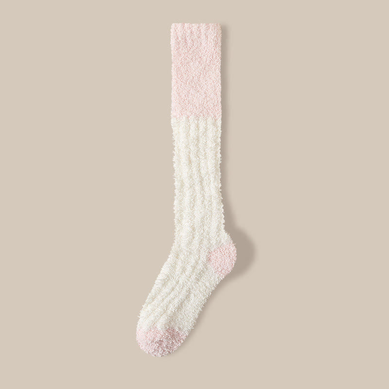 Plüsch-Fleece-Kniestrümpfe (4 Paar) - Weiß - EU36-40 (US3-7) - image 11