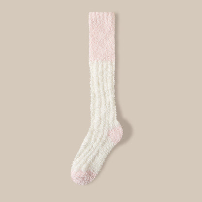 Plüsch-Fleece-Kniestrümpfe (4 Paar) - Weiß - EU36-40 (US3-7) - image 11