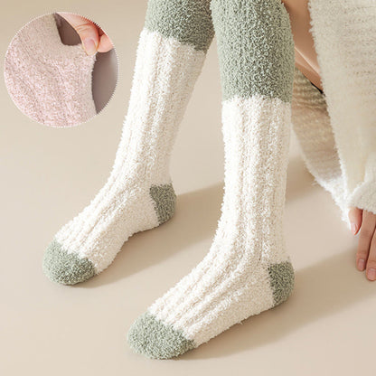 Plüsch-Fleece-Kniestrümpfe (4 Paar) - image 10