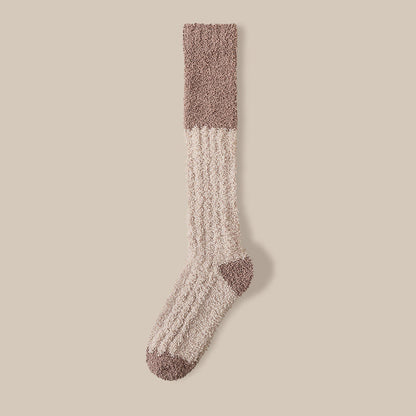 Plüsch-Fleece-Kniestrümpfe (4 Paar) - Aprikose - EU36-40 (US3-7) - image 17