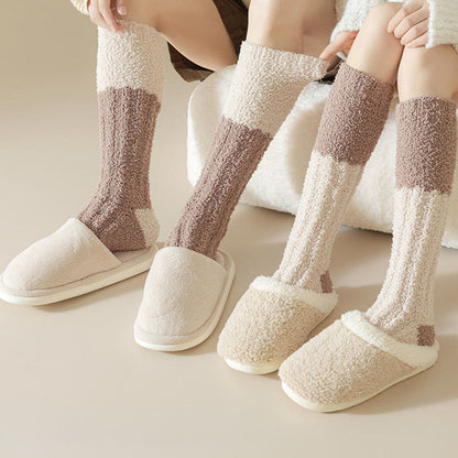 Plüsch-Fleece-Kniestrümpfe (4 Paar) - image 1