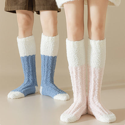 Plüsch-Fleece-Kniestrümpfe (4 Paar) - image 2