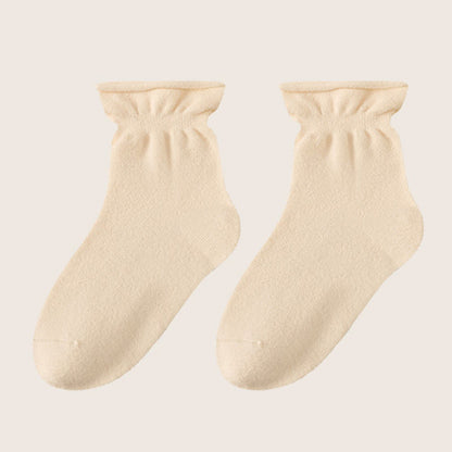 Doppelseitige Fleece-Schlafsocken (3 Paar) - Beige - EU36-40 (US3-7) - image 13