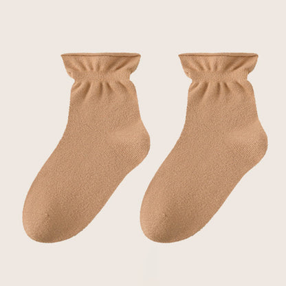 Doppelseitige Fleece-Schlafsocken (3 Paar) - Kaffee - EU36-40 (US3-7) - image 15