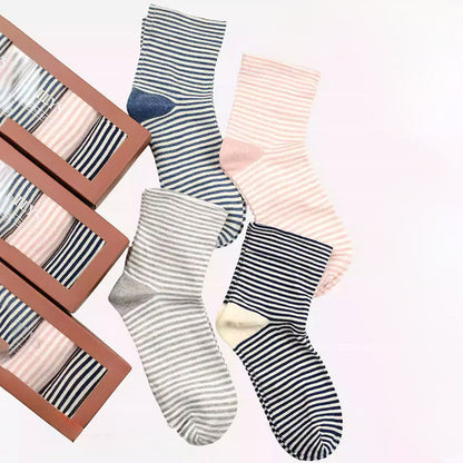 Schlafsocken mit breiten Streifen (4 Paar) - image 6