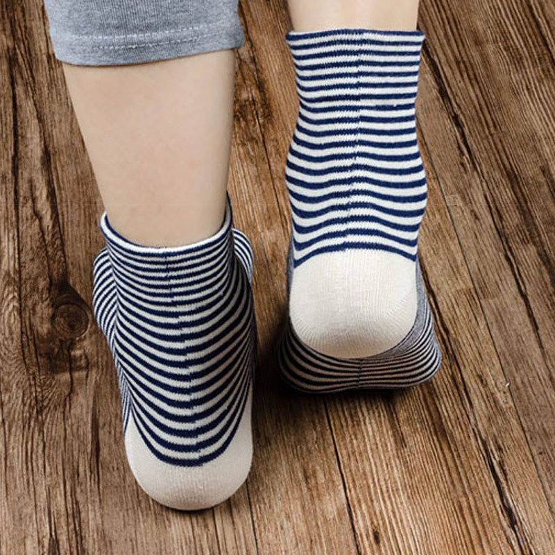 Schlafsocken mit breiten Streifen (4 Paar) - image 2