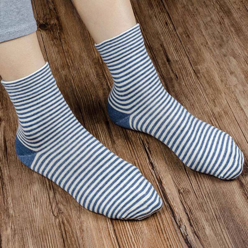 Schlafsocken mit breiten Streifen (4 Paar) - image 5