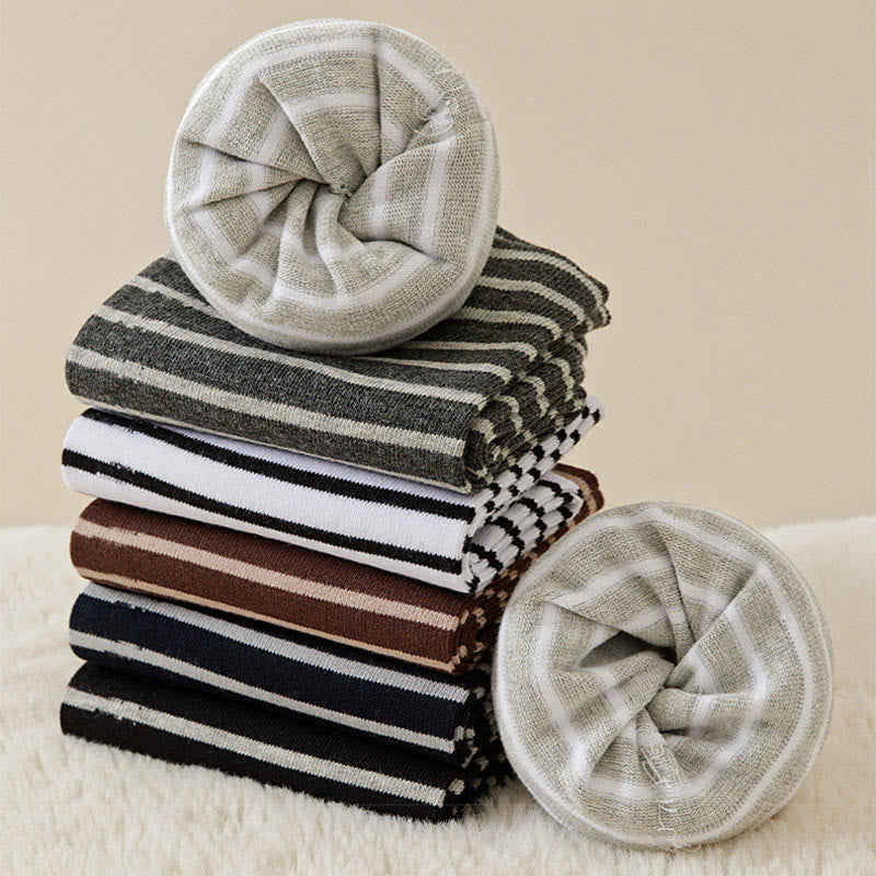 Gestreifte Schlafsocken aus reiner Baumwolle (3 Paar) - image 12