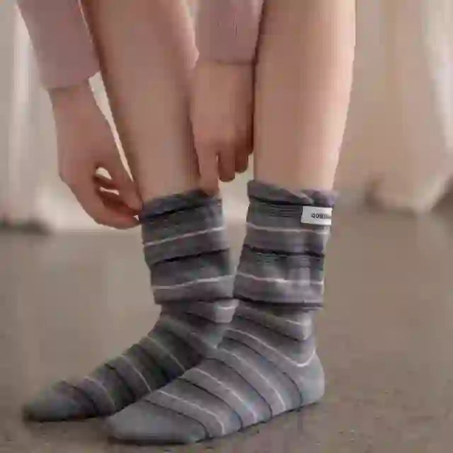 Stilvolle Schlafsocken mit Kontrastfarben (5 Paar) - image 2