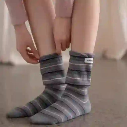 Stilvolle Schlafsocken mit Kontrastfarben (5 Paar) - image 2