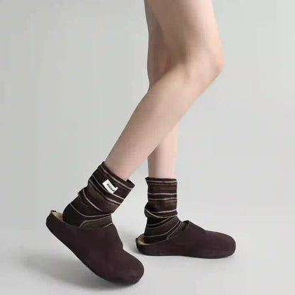 Stilvolle Schlafsocken mit Kontrastfarben (5 Paar) - image 12