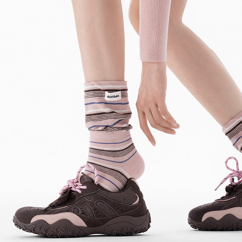 Stilvolle Schlafsocken mit Kontrastfarben (5 Paar) - image 11