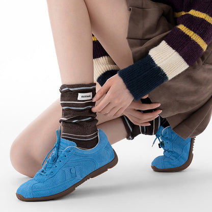 Stilvolle Schlafsocken mit Kontrastfarben (5 Paar) - image 9