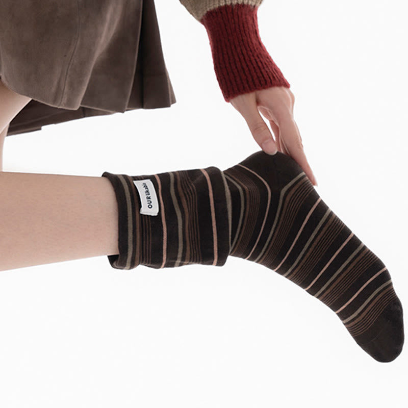 Stilvolle Schlafsocken mit Kontrastfarben (5 Paar) - image 7