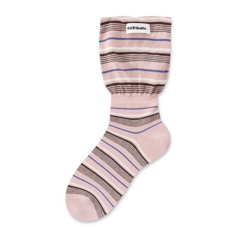 Stilvolle Schlafsocken mit Kontrastfarben (5 Paar) - Rosa - EU36-40 (US3-7) - image 16