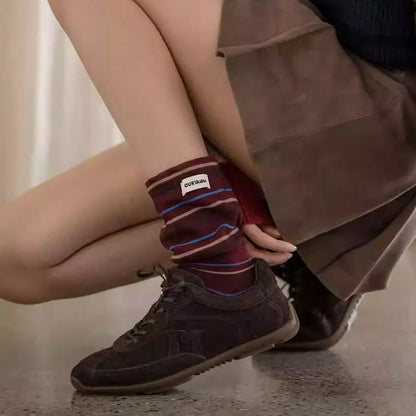 Stilvolle Schlafsocken mit Kontrastfarben (5 Paar) - image 6