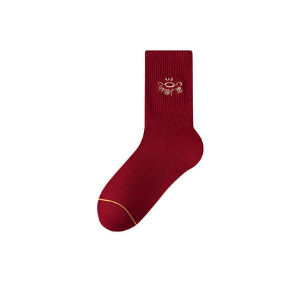 Neujahrsstickerei-Viertelsocken (5 Paar) - image 11