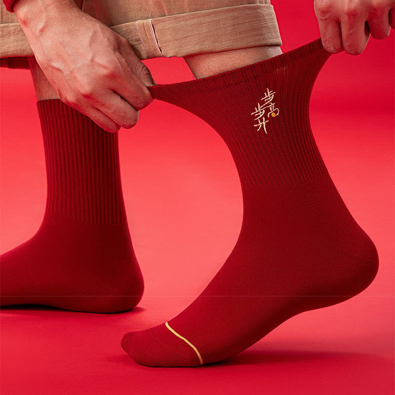 Neujahrsstickerei-Viertelsocken (5 Paar) - image 1